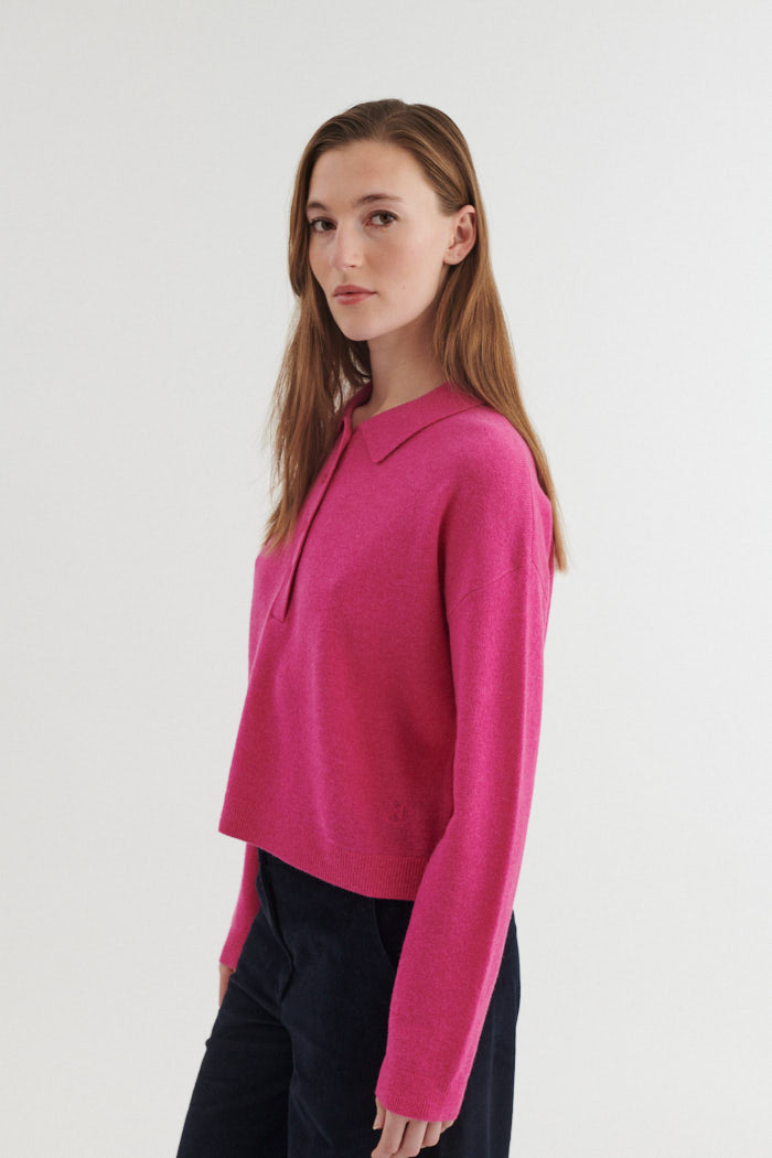 Basic Apparel Selem Polo Sweaters 670 Purple Orchid